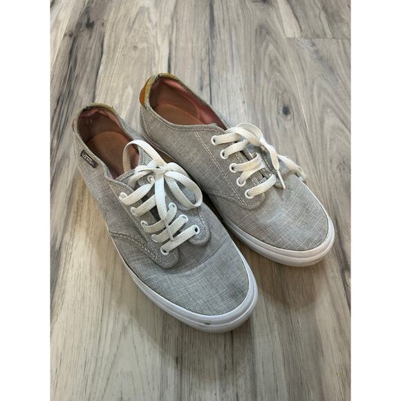 Vans Camden Sneakers Womens Size 9 Chambray Gray / English Rose Gray Skate Shoes - Picture 1 of 8